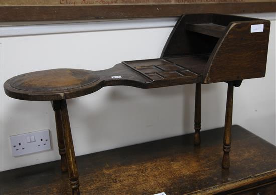 A cobblers stool W.85cm